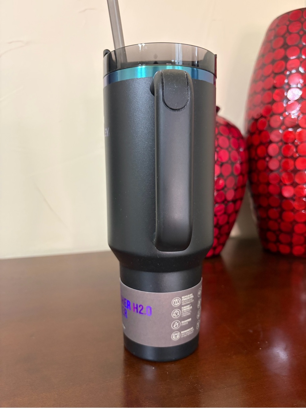 SOLD Stanley Black Chroma Collection 40 oz Quencher H2.0 Tumbler with Flowstate - Picture 4 of 17